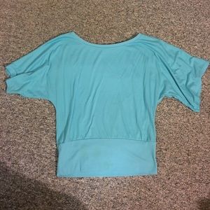 Blue Dolman Top